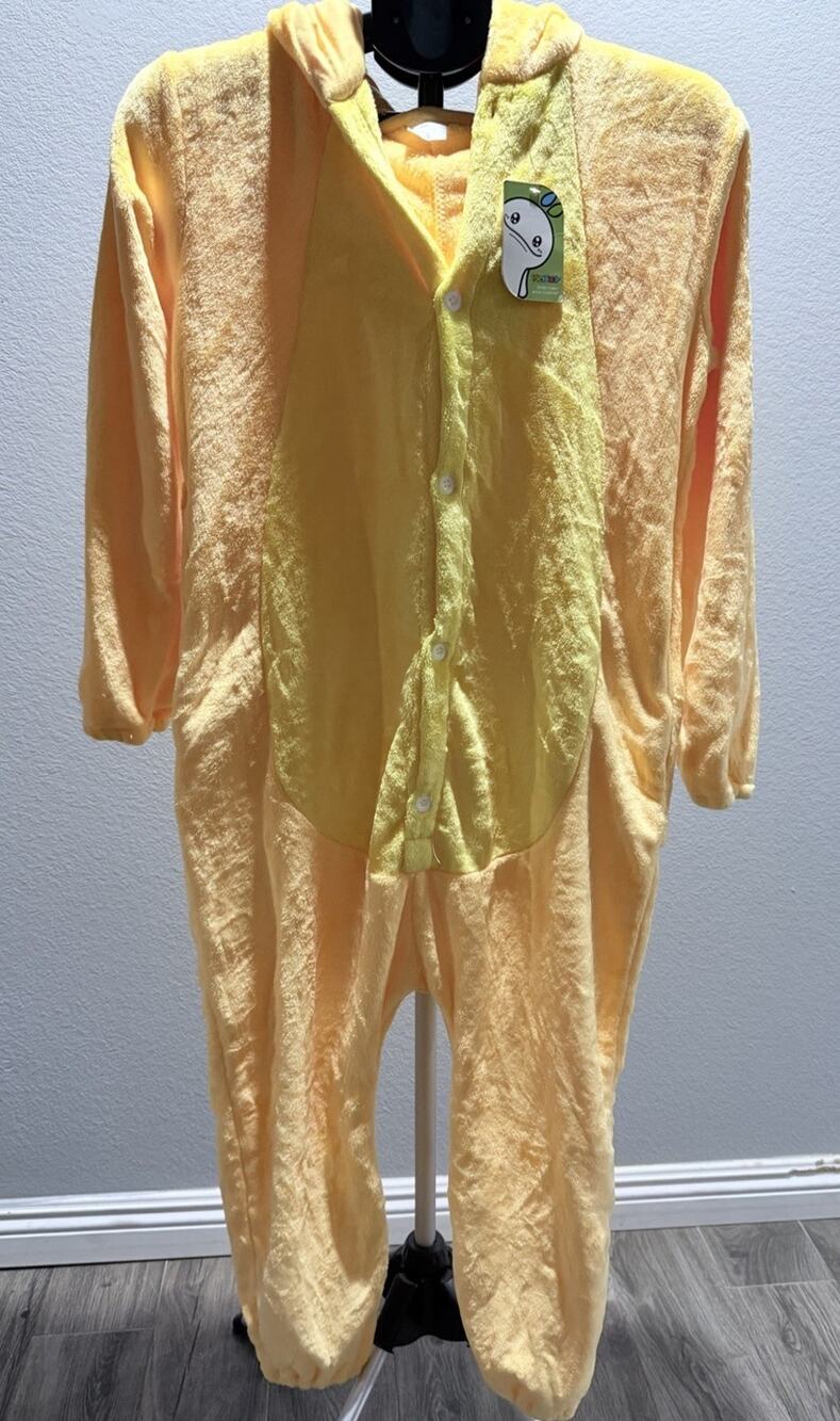 Michley Kids, Yellow One Piece Pajama Set Size 12 Y New
